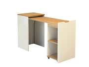 Scrivania in legno "Modulo" - 97 x 47 x 75 cm - Beige