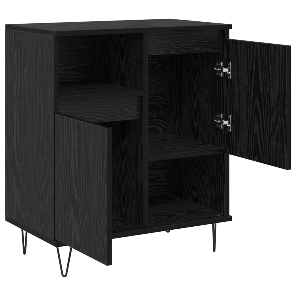 Credenza Rovere Nero 60 x 35 x 70 cm 879491