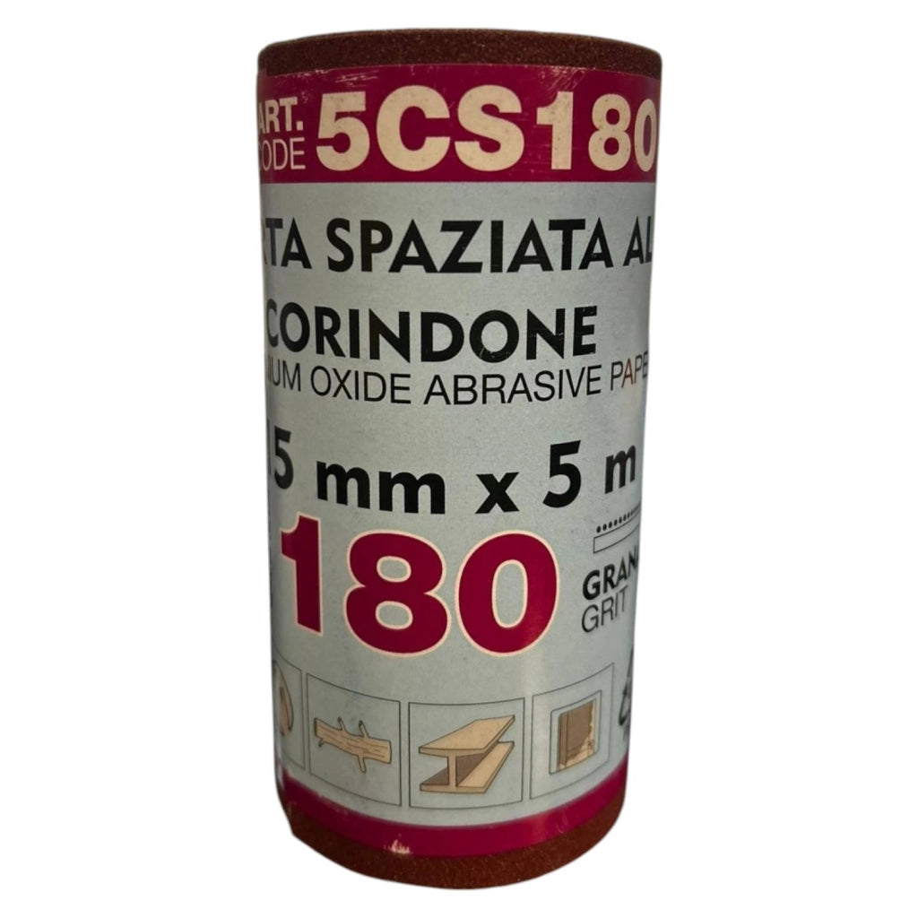 CARTA VETRO SPAZIATA AL CORINDONE GRANA 180