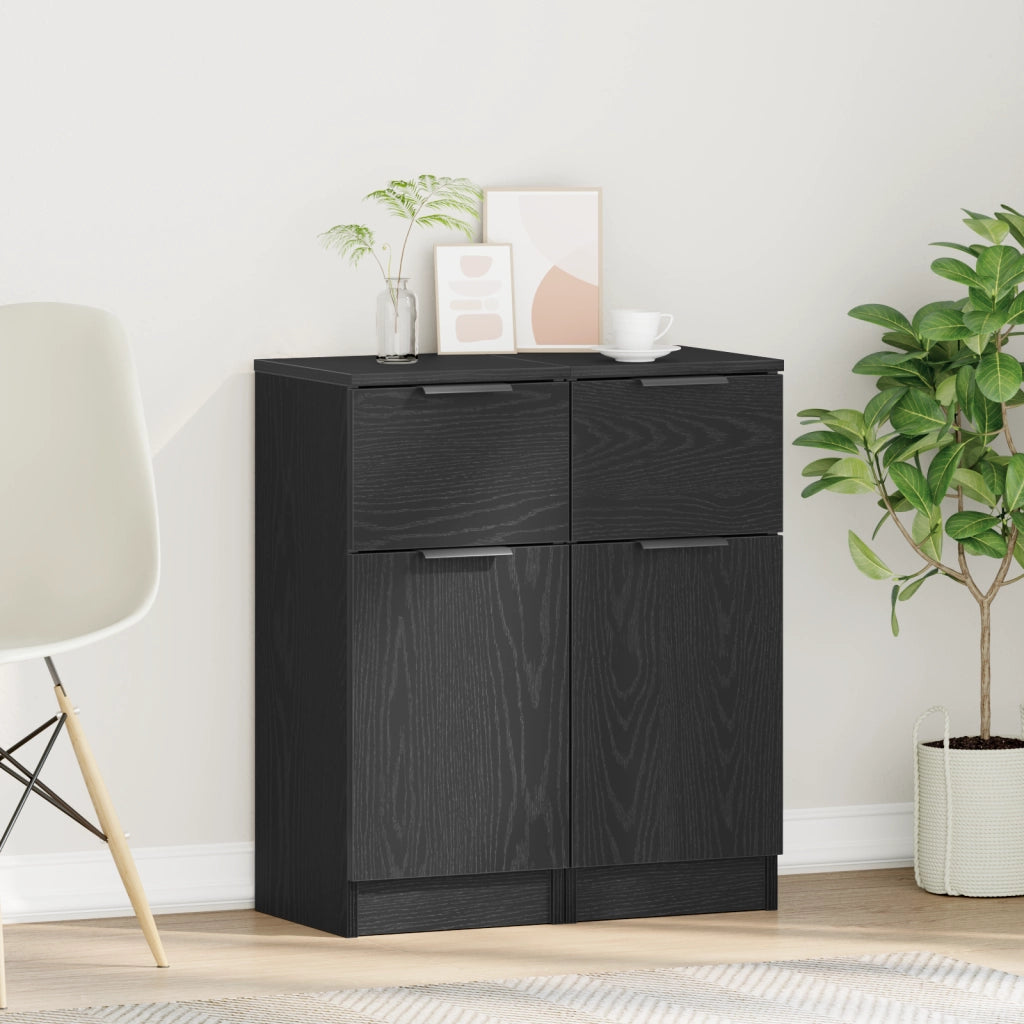Credenza in quercia nera 30x30x70 cm MDF