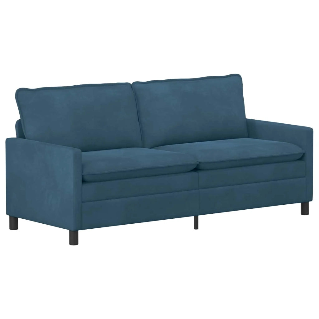 Set di divani 2 pcs Blu Velluto