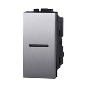 Interruttore Assiale 1P 16A Unipolare Colore GRIGIO Compatibile Con Bticino Living International