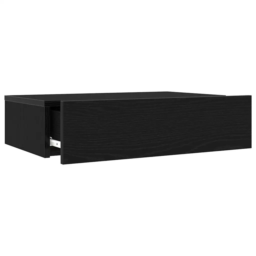 Mobili Porta TV con Luci a LED 2 pz Rovere Nero 60x35x15,5 cm 862033