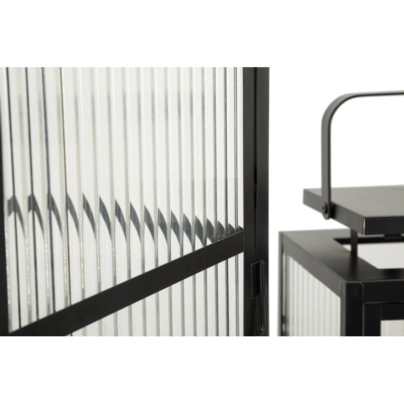 Lanterne Andromeda Tris cm 25,5x25x50-x20,5x20x40-15,3x15x29,5 (vetro Temperato)