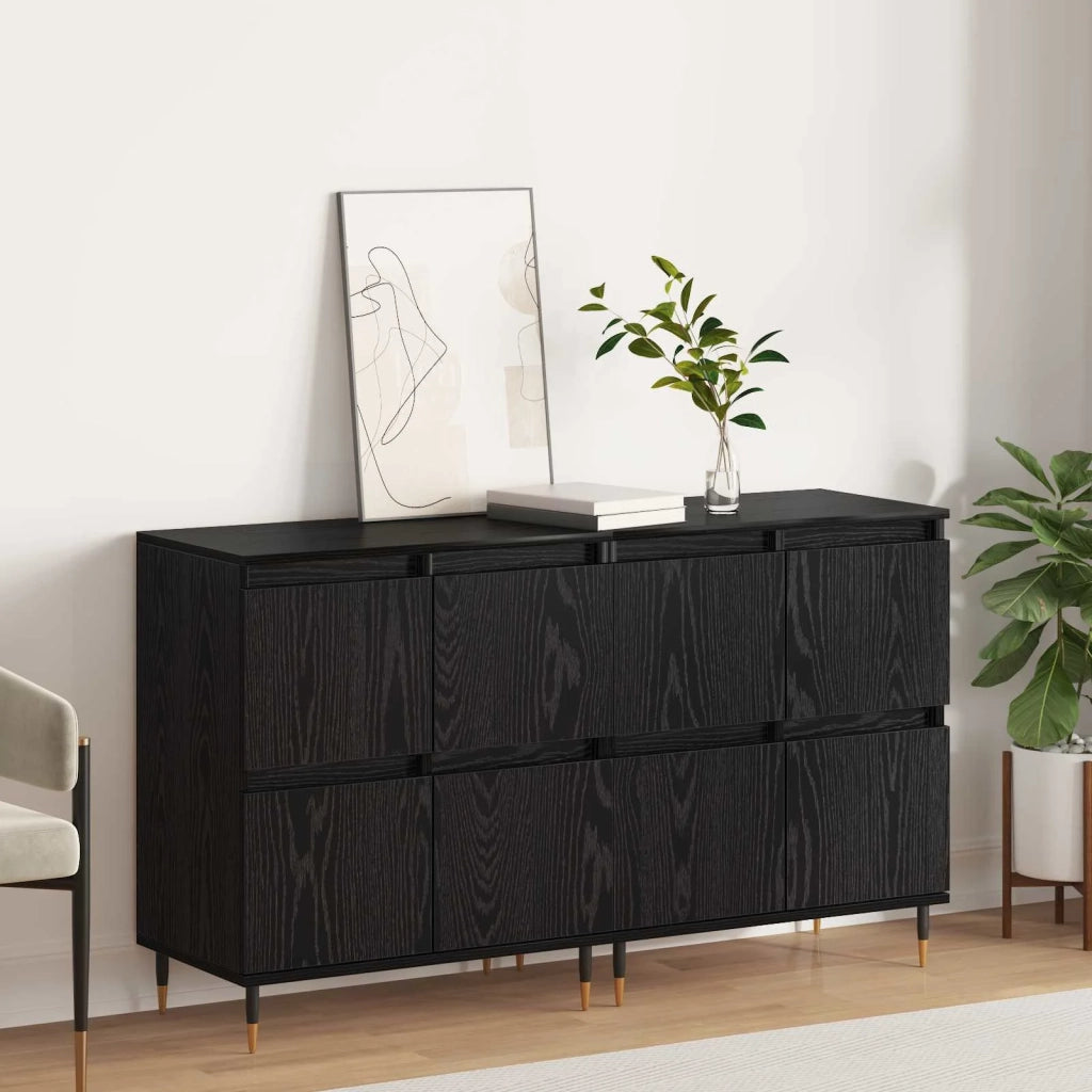 Armadio 2 pz Rovere Nero 60 x 35 x 70 cm CFW4308640