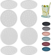 Otturatori in silicone [8-pack, senza supporto] - Otturatori per protezione di superfici di tavolo - Antiscivolo, antiforatura, decorazione per tavoli da salotto, semi-trasparente