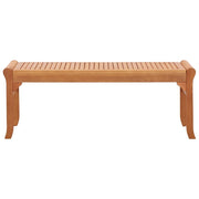 Panca da Giardino 2 Posti 120 cm in Legno Massello di Eucalipto 47290