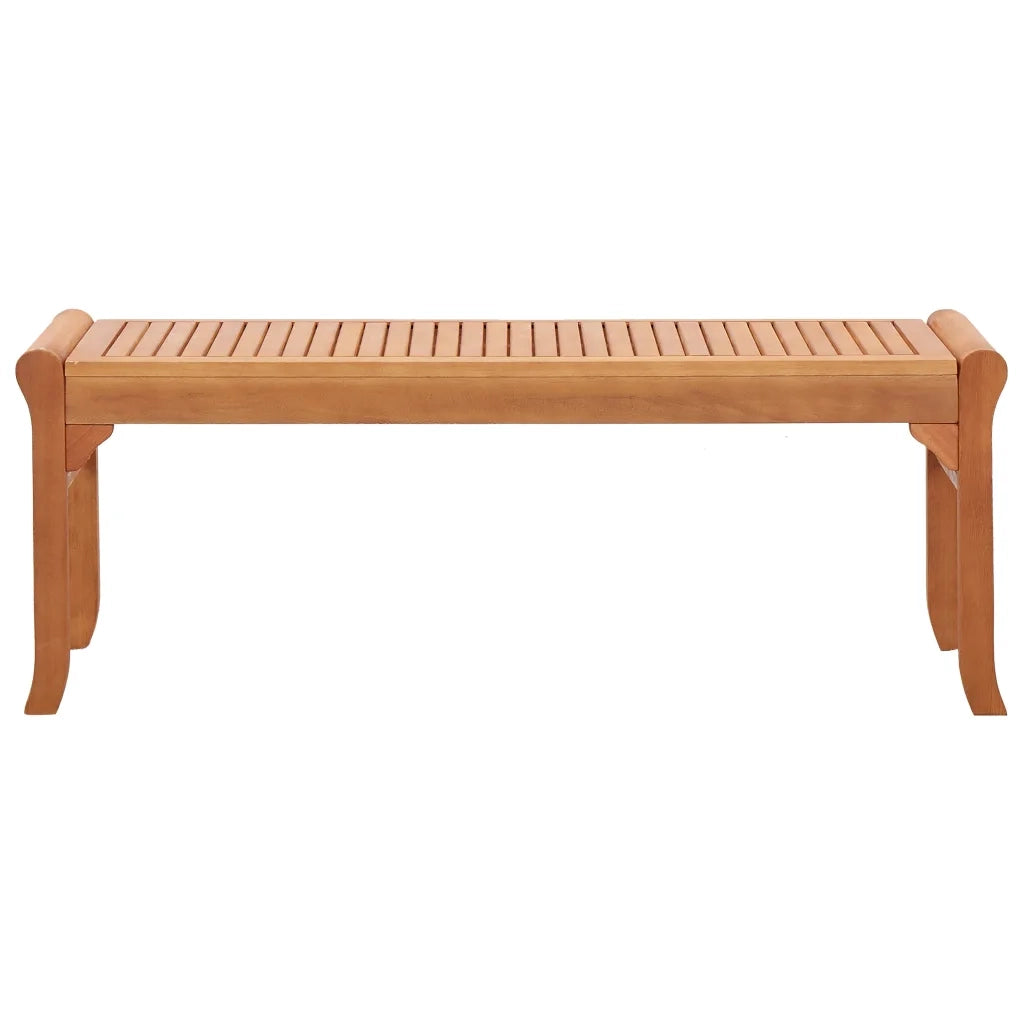 Panca da Giardino 2 Posti 120 cm in Legno Massello di Eucalipto 47290