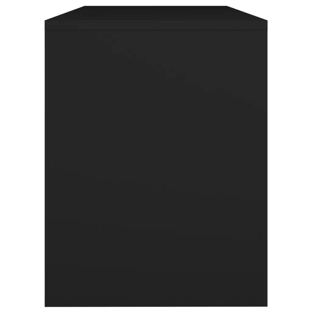 Sgabello da Toeletta Nero 70x35x45 cm Legno Multistrato 802814