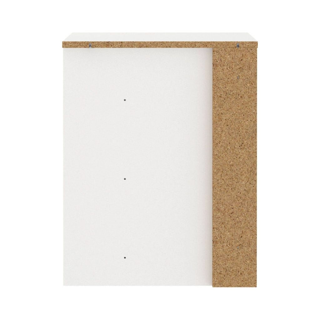 Cassettiera Boulogne, Settimino multiuso, Comò camera da letto, Mobile con cassetti, 87x55 h70 cm, Bianco