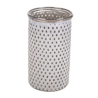 Set 2 PortaCandele in Metallo H 19 cm