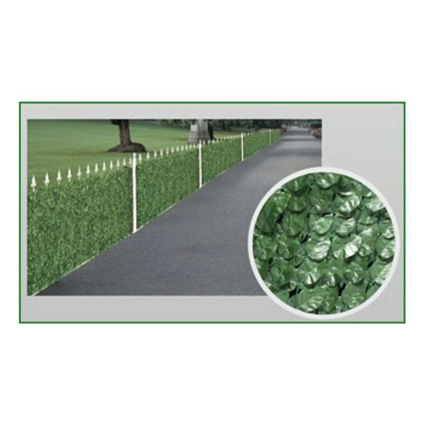 4F SIED150300VER Siepe artificiale Laurel Verde scuro 150x300 cm colore Verde scuro