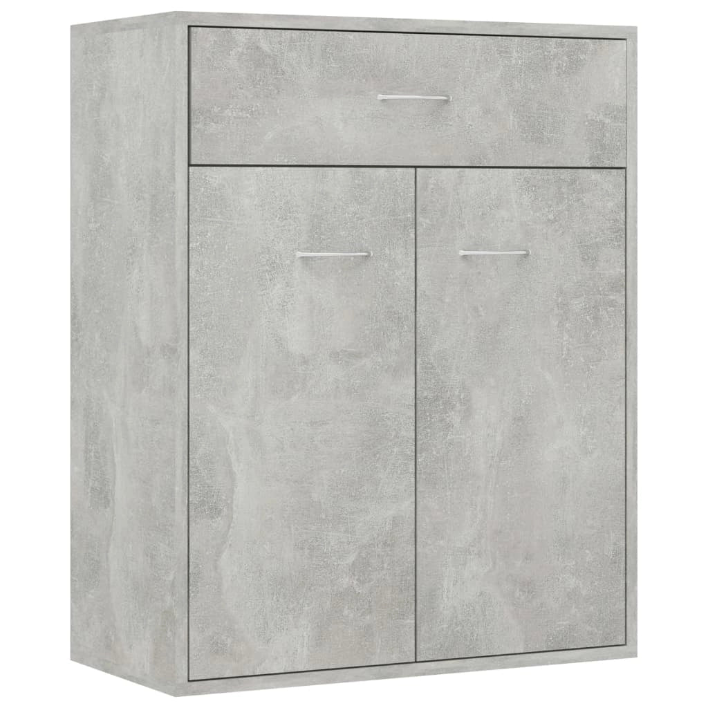 Buffet credenza cassettiera armadio mobile contenitore organizer per cucina soggiorno salotto 60 x 30 x 75 cm legno ingegnerizzato grigio 02_0031959
