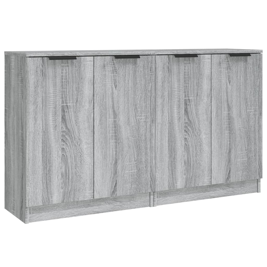 Buffet credenza cassettiera armadio mobile contenitore organizer per cucina soggiorno salotti set di 2 Sonoma 60 x 30 x 70 cm in legno ingegnerizzato grigio 02_0036953