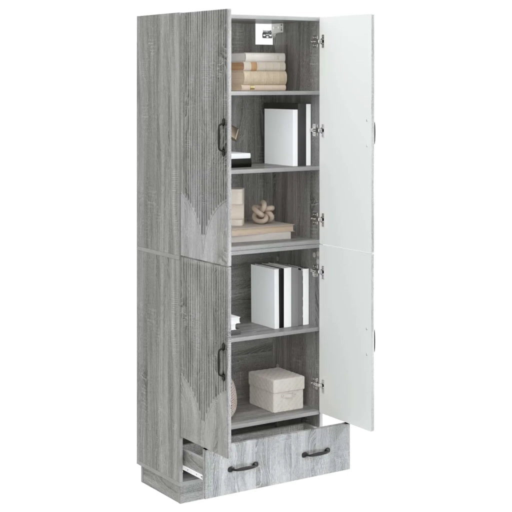 Set di armadi 2 pcs Sonoma grigio Legno ingegnerizzato 3416778