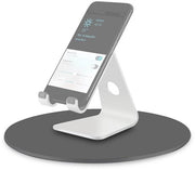 Sostegno Monitor 360 Gradi di Rotazione - Piede Girevole - Lega di Alluminio - Antiscivolo - Duraturo - Base Progettata per Equilibrio - Sostegno per Monitor
