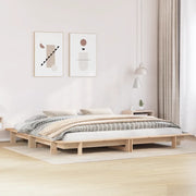 Letto senza Materasso 200x200 cm in Legno Massello di Pino 3302261