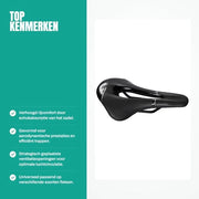 Sella Bicicletta Comfort - Assorbimento Impatti - Ventilato - Rivestimento morbido - Struttura base rinforzata - Adatto per interni/esterni - Cuscino per sella bicicletta
