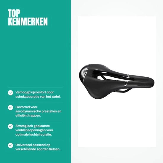 Sella Bicicletta Comfort - Assorbimento Impatti - Ventilato - Rivestimento morbido - Struttura base rinforzata - Adatto per interni/esterni - Cuscino per sella bicicletta