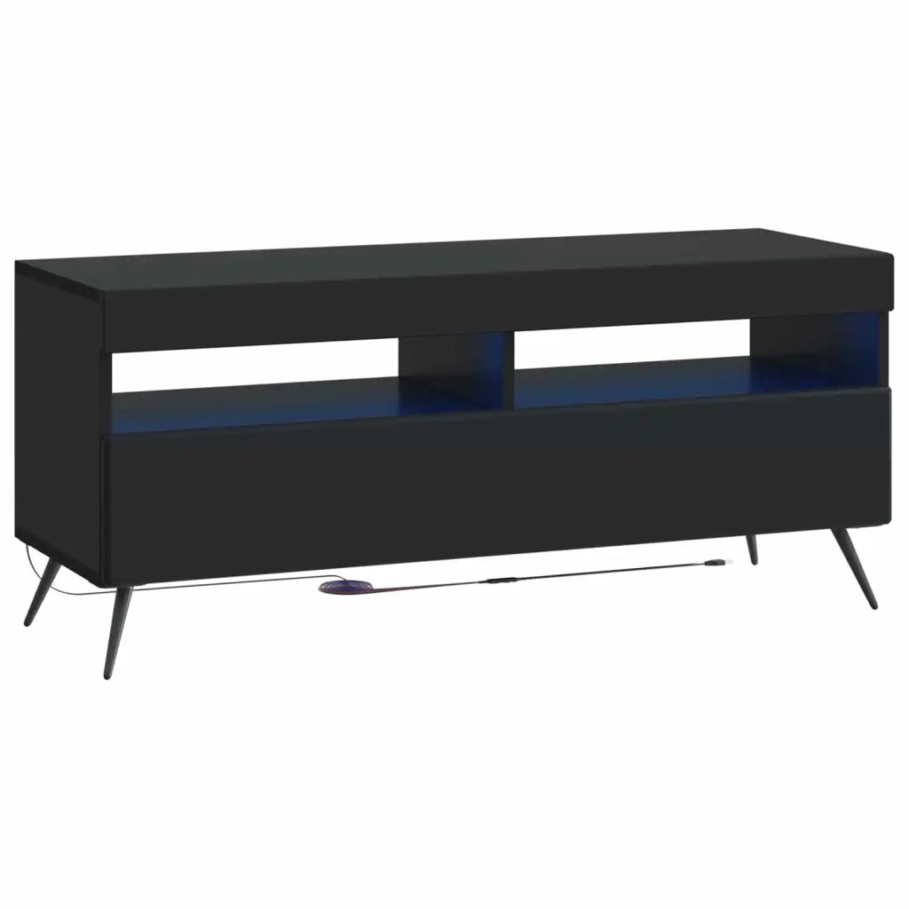 Mobile TV LED a 5 pezzi Nero Legno ingegnerizzato 3416918