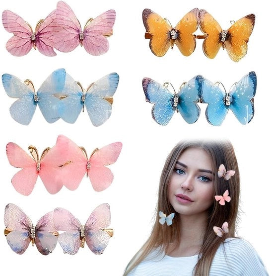 Accessori capelli in metallo 12 pezzi - Dimensione fissa - Spille brillanti - Multicolore - Adatti per donne e ragazze - Design elegante