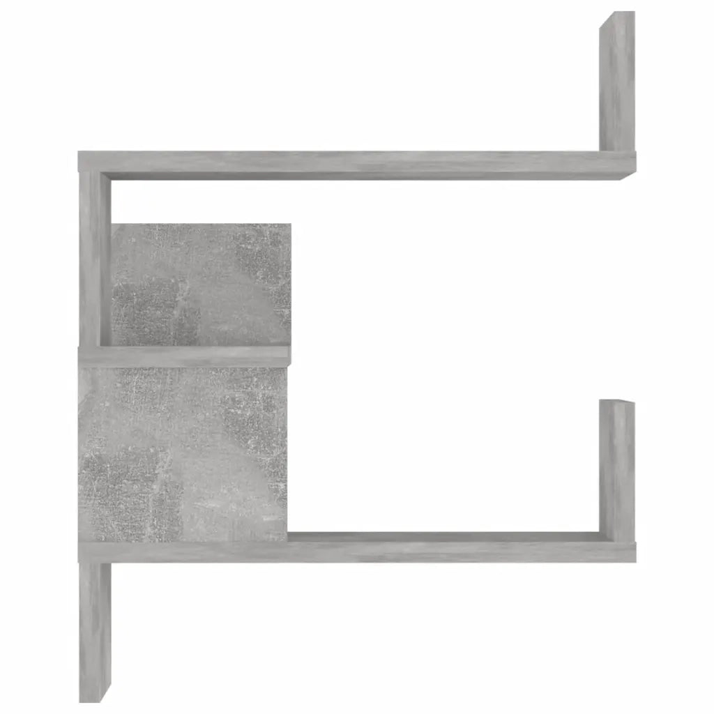 Scaffali Angolari Muro 2pz Grigio Cemento 40x40x50 Multistrato 807232