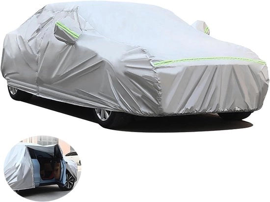 Copertura per Auto da Esterno - Resistente alla Polvere, Resistente ai Scalfi, Resistente al Vento, Protezione dal Neve e Gelo in Inverno - Argento YXL (525cm x 195cm x 185cm)