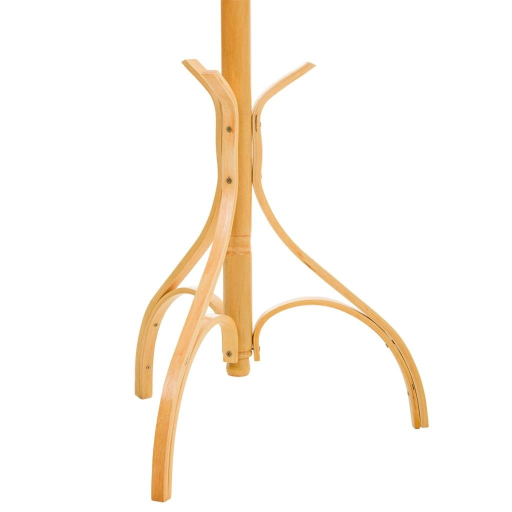 Appendiabiti da terra in legno laccato miele 45x45x182h cm
