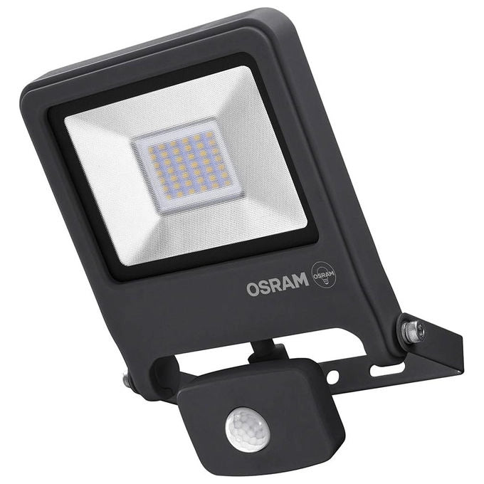Osram Endura Flood Faretto LED con Sensore 10W 800lm 4000K IP44 Grigio