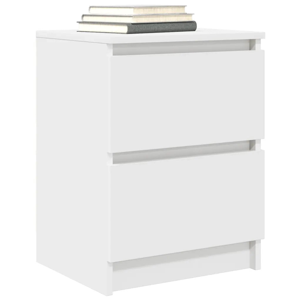 Mobile Porta TV Bianco 40x35x54 cm in Legno Multistrato 861769