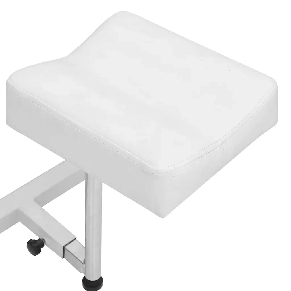 Divano Sedia-Poltrona Massaggio e Poggiapiedi Bianca 127x60x98 cm Similpelle