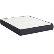 Materasso 140 x 190 cm in poliestere bianco e grigio, memory foam