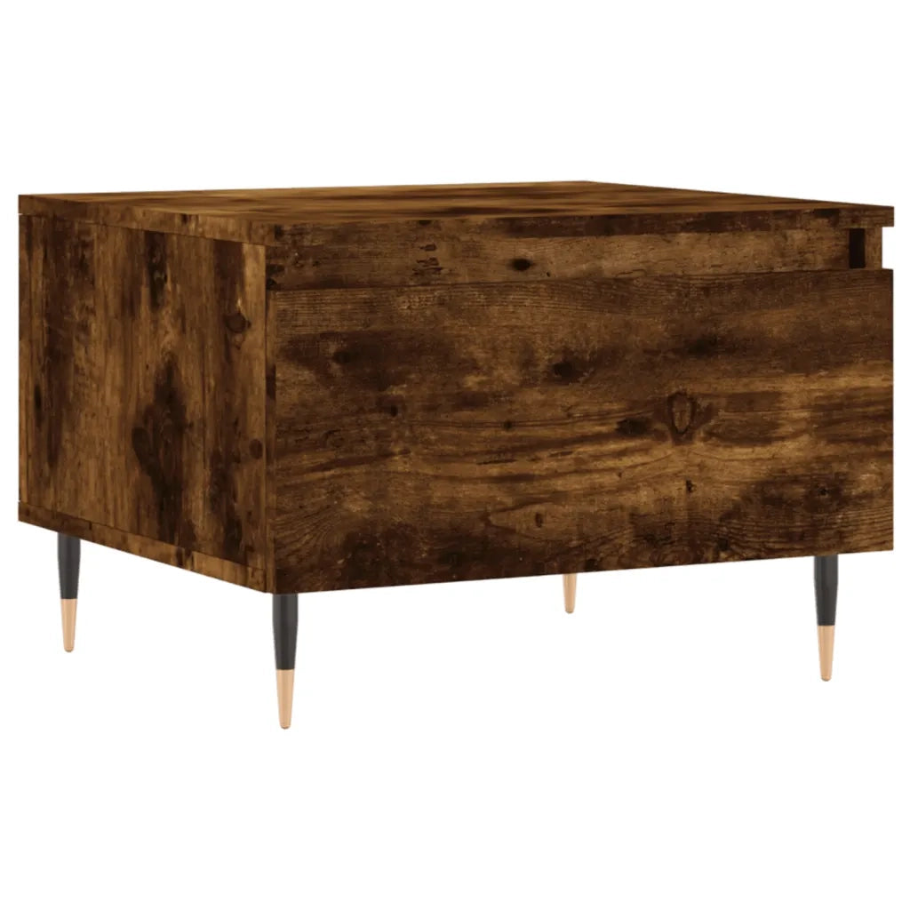 2 pz Tavolini salotto | Tavolino da caff¨¨ | Tavolino da Soggiorno Rovere Fumo 50x46x35 cm Legno Multistrato