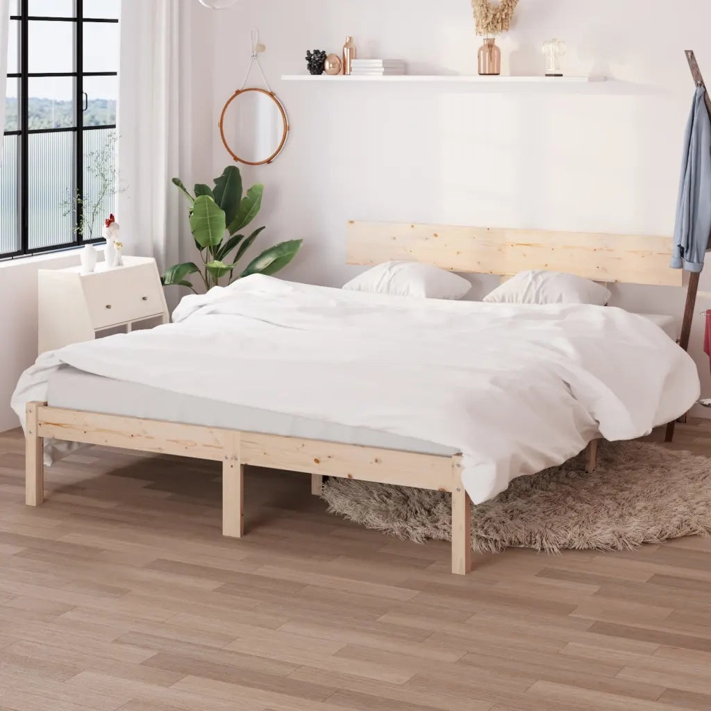 Giroletto senza Materasso Ambrato in Legno Massello 140x200 cm 810147