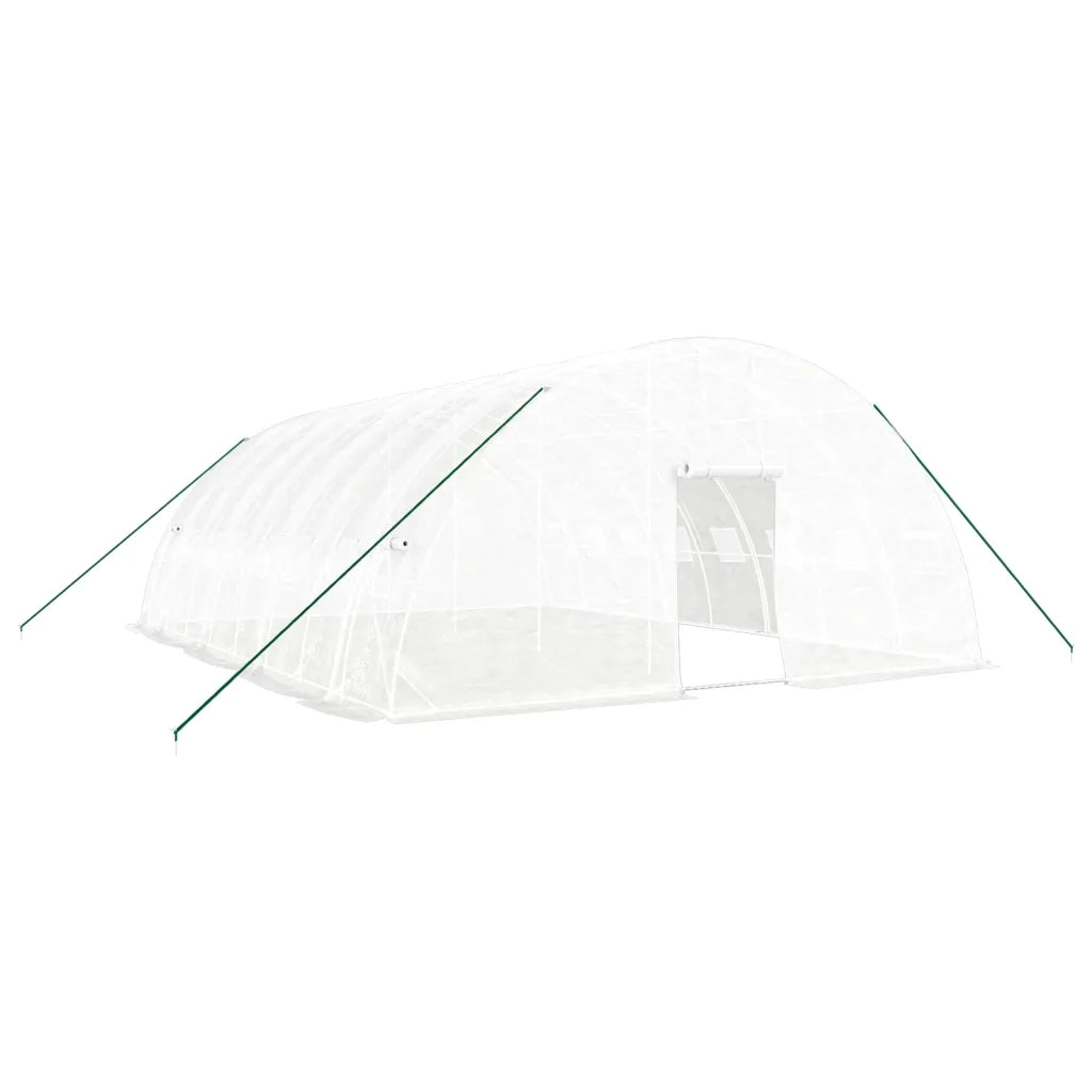 Serra con Telaio in Acciaio Bianco 48 mÂ² 8x6x2,85 m