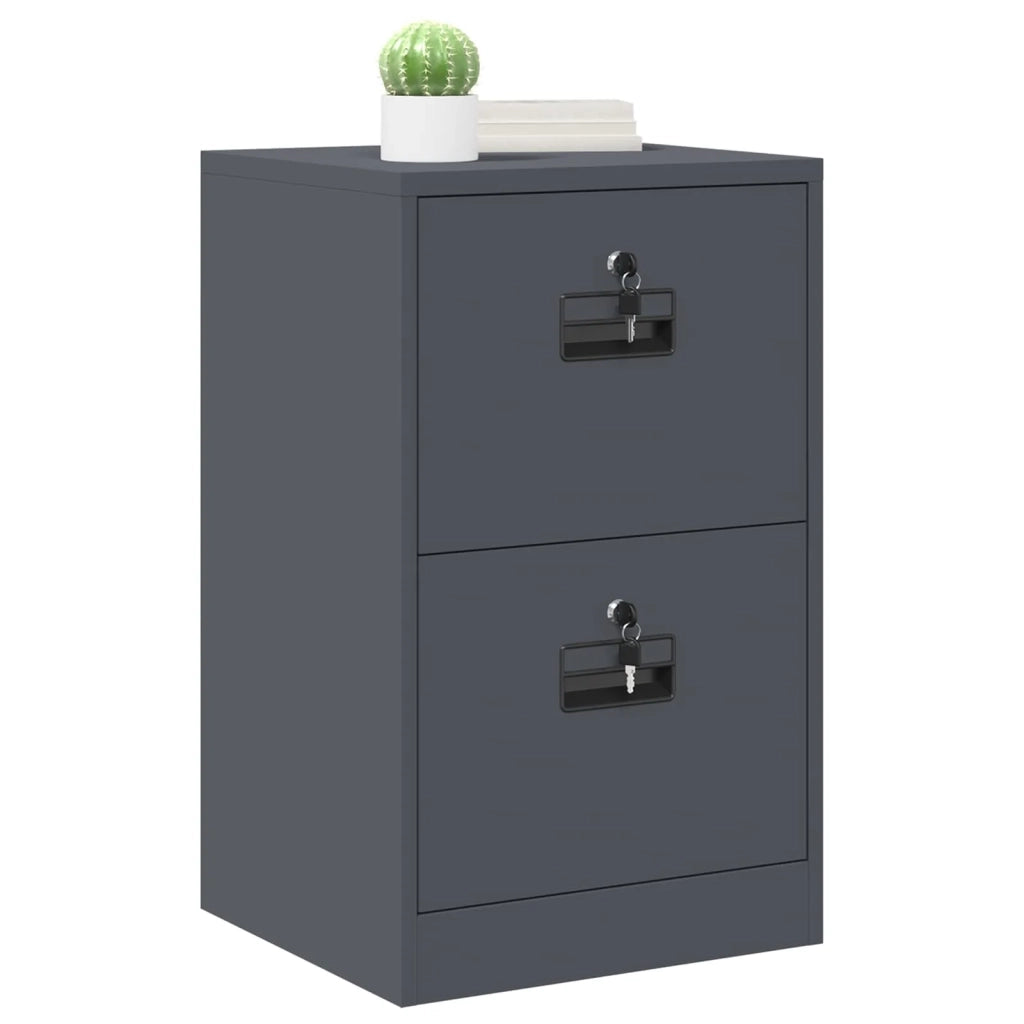 Armadio per File con cassetto Antracite 45,5 x 42 x 74,5 cm CFW7435778
