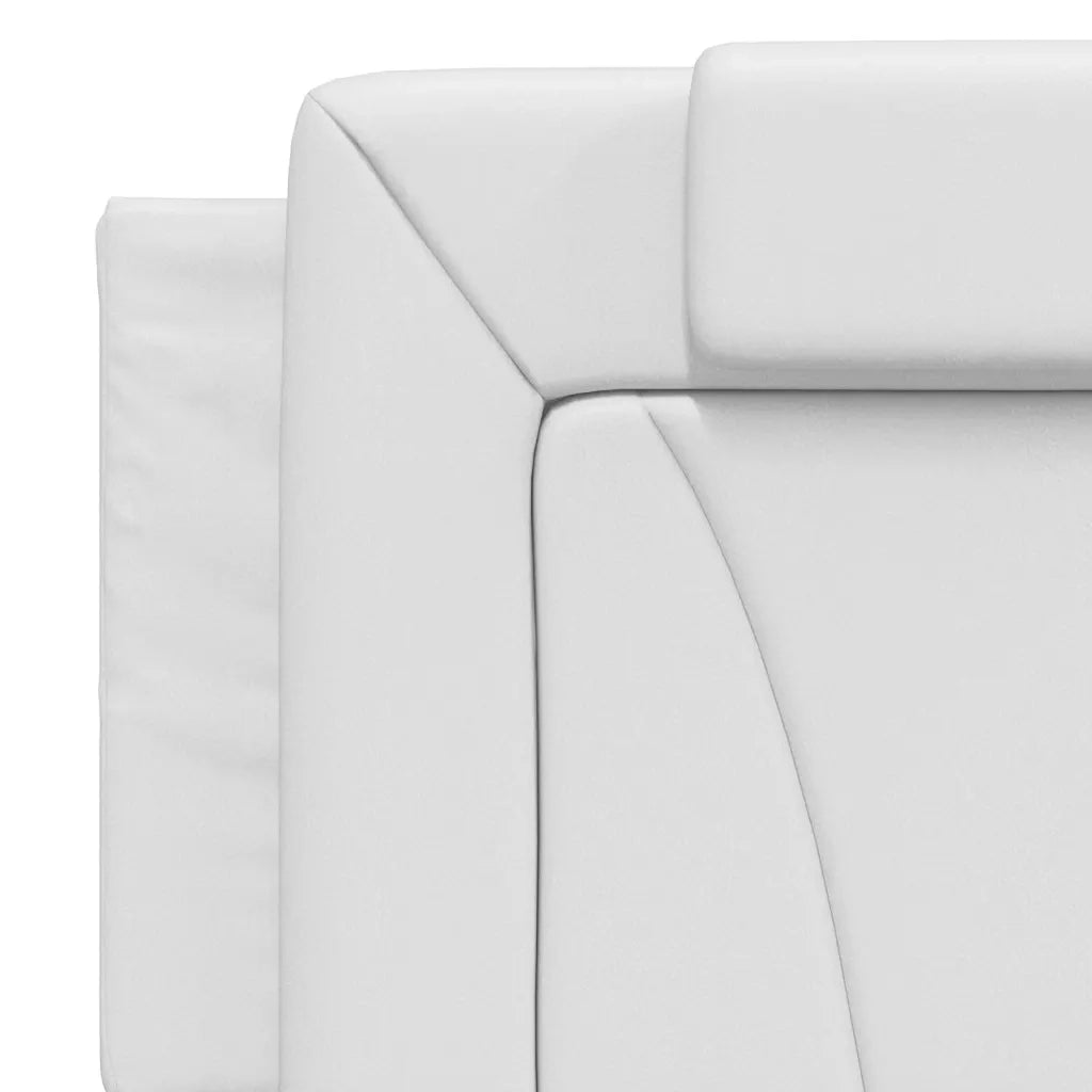 Letto Viana con Materasso Bianco 160x200 cm in Similpelle