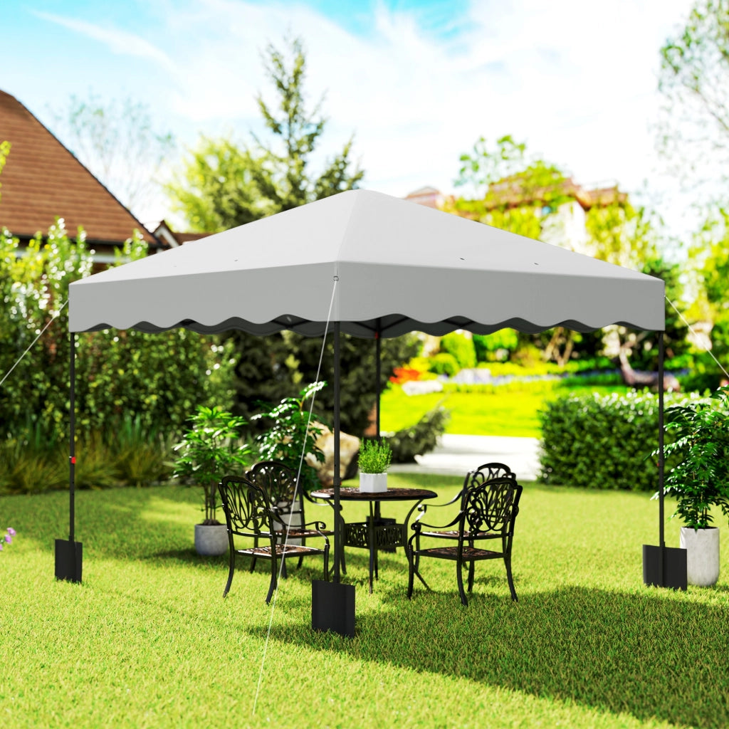 Tenda da giardino pieghevole 3x3m ¨C zephmum ¨C bianco