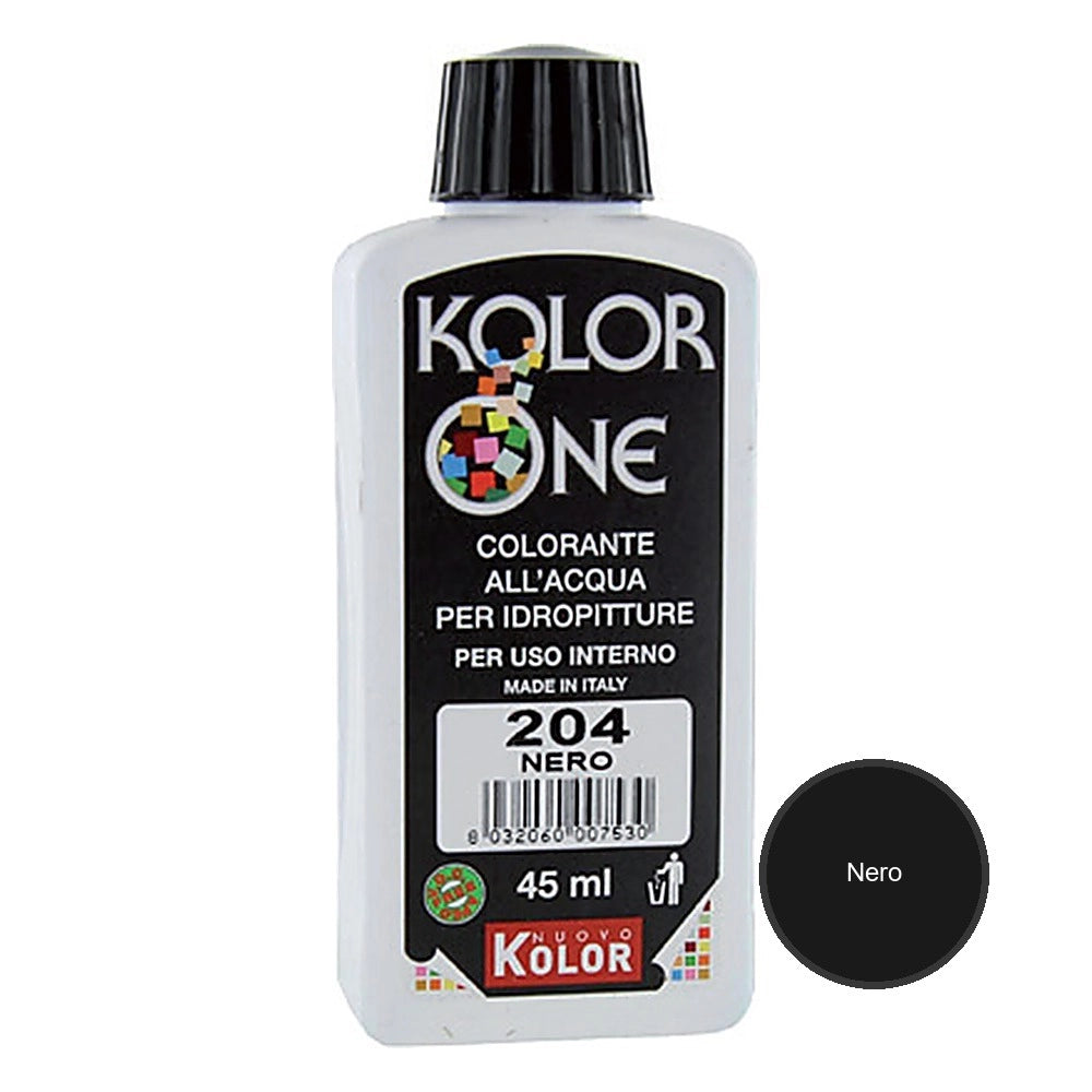 Colorante concentrato per idropitture e smalti all'acqua 45 ml *** misura nero n.16, confezione 1