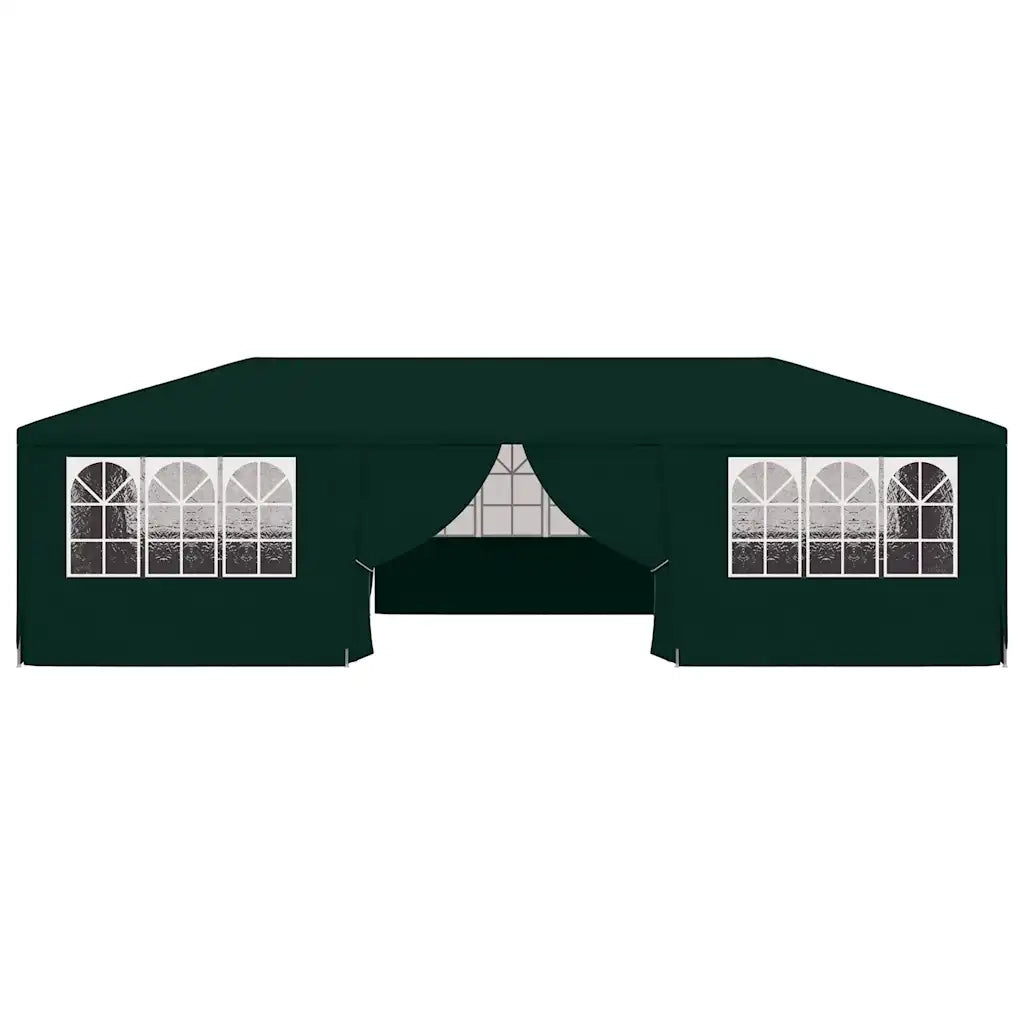 Gazebo Professionale con Pareti 4x9 m Verde 90 g/mÂ²