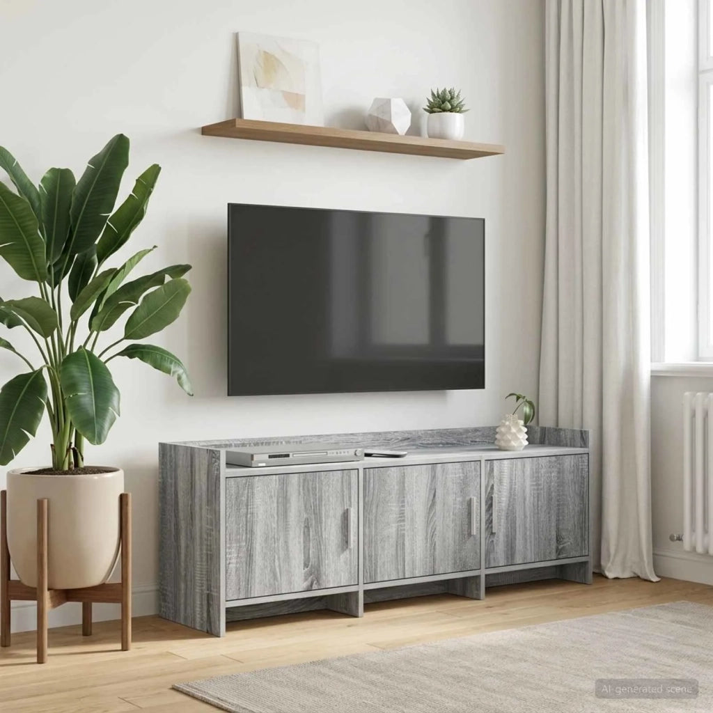 Mobile TV 130 x 33 x 47 cm Sonoma grigio Legno ingegnerizzato 8011200
