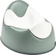 Ottimizzazione della igiene per bambini, contenitore per l'addestramento della pulizia, ergonomico, con maniglie sulla seduta, anti-slip, facile da pulire, realizzato in Francia (Verde)