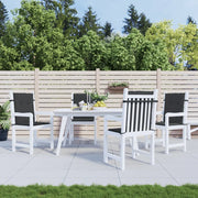 Cuscini per Sedia 4 pz Neri 100x50x3 cm in Tessuto Oxford 47561