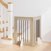 Cancello per cani con supporti 2 pcs Rovere Sonoma 60 x 80 cm 892092