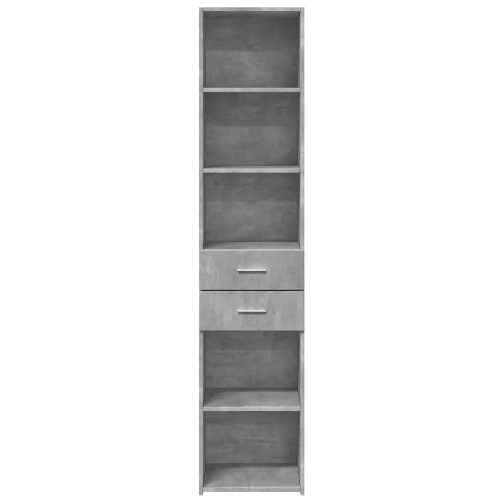 Credenza Grigio Cemento 40x42,5x185 cm in Legno Multistrato 3281444