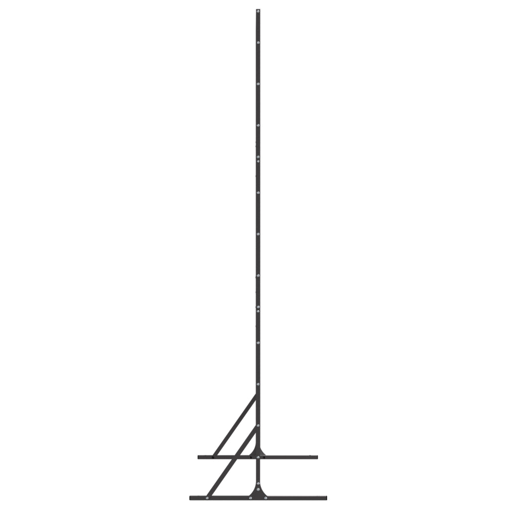 Schermo di Privacy 180 cm Acciaio Nero