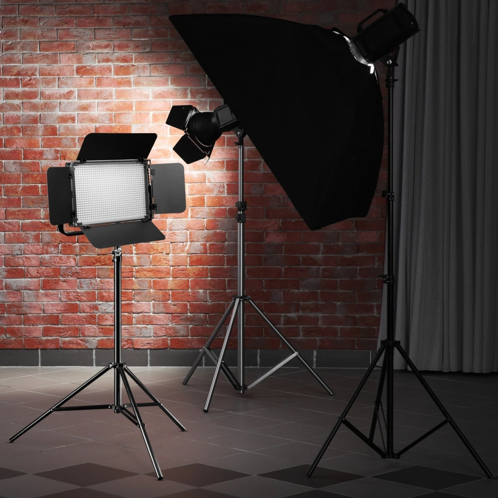 Niova 900 Plus Bi Colour con stativo per luci, luce LED a pannello dimmerabile, treppiedi con smorzamento a molla, luce da studio con telecomando