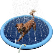 Piscina per cani - Piscina per cani pieghevole 170 cm alta per cani piccoli - Adatto anche per gatti e bambini - Indoor Outdoor - Piscina per cani portatile PVC antiscivolo - Piscina per cani da giardino Patio Piscina per cani per cani