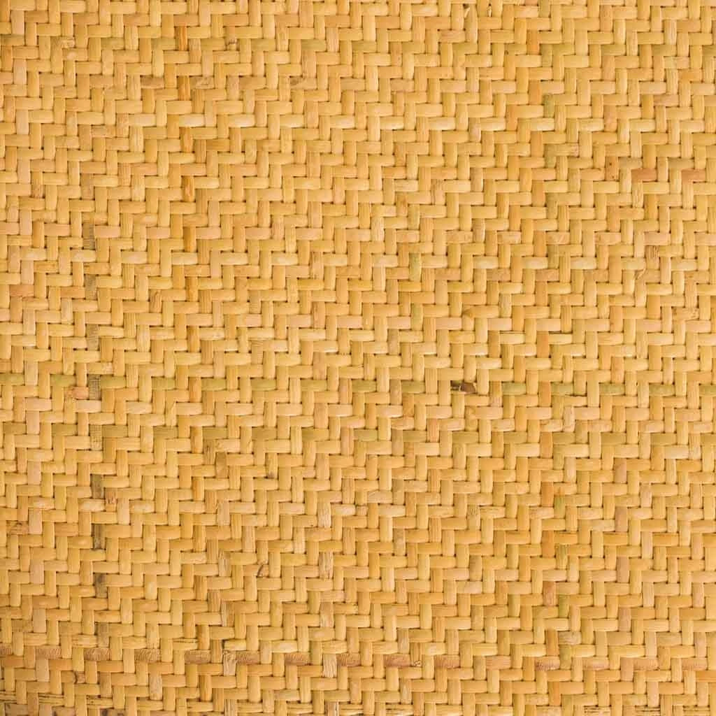 Sedia in legno e seduta in rattan marrone 44x42x46/88h