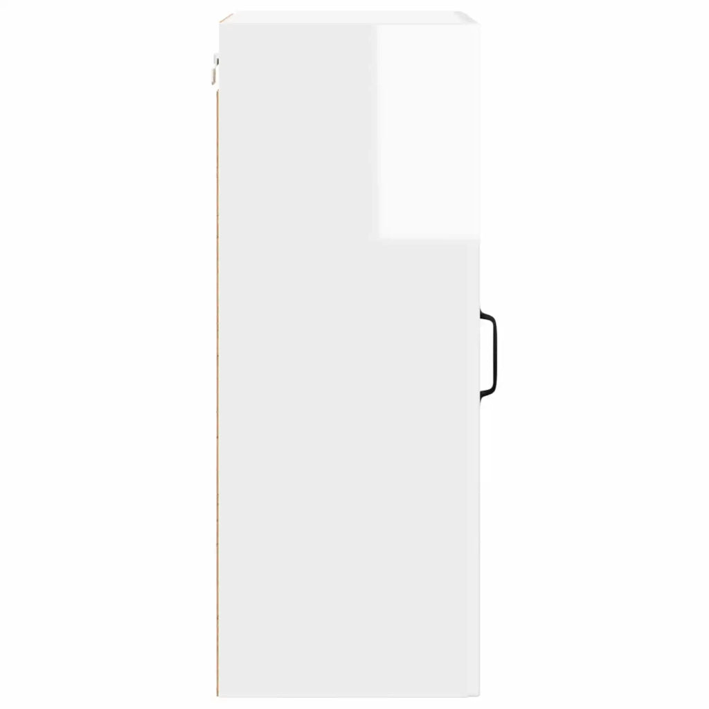 Mobile in vetro da parete PORTO 2 pcs Bianco Lucido 885344